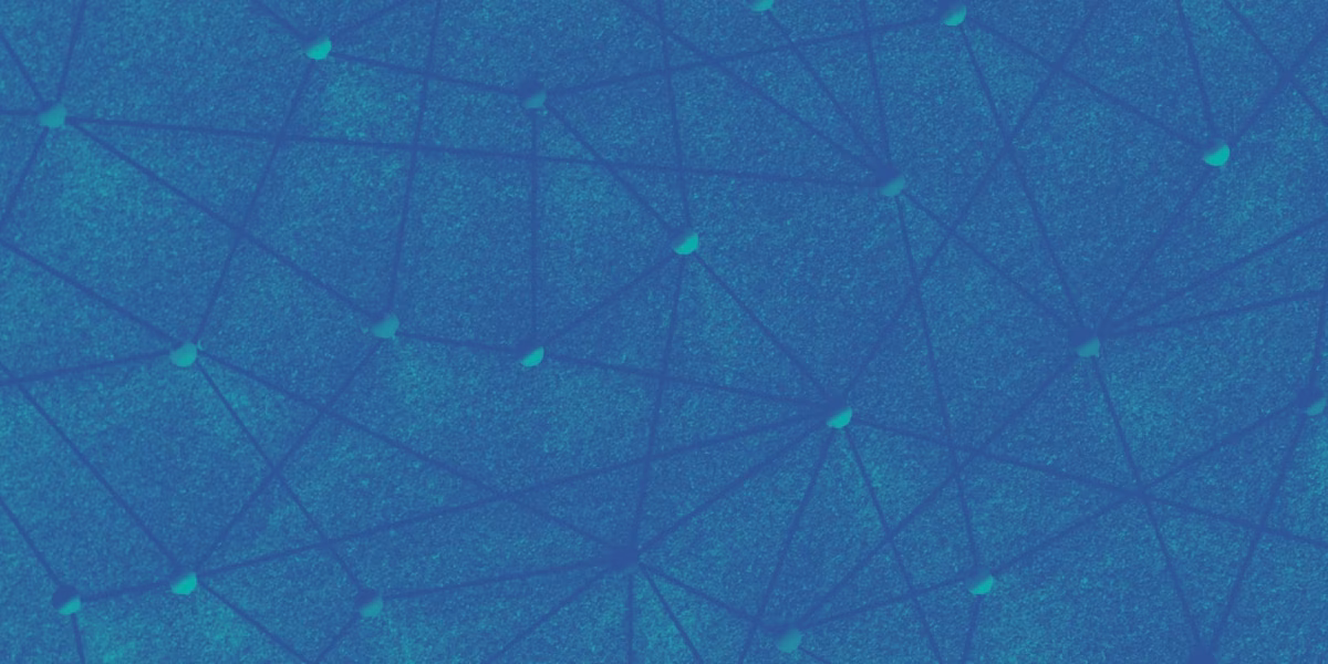 An illustration of a network shown using pins connected with. string