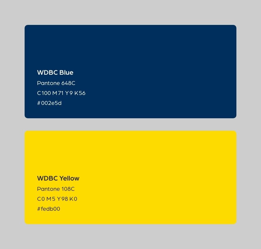 West Mercia Police branded colours
