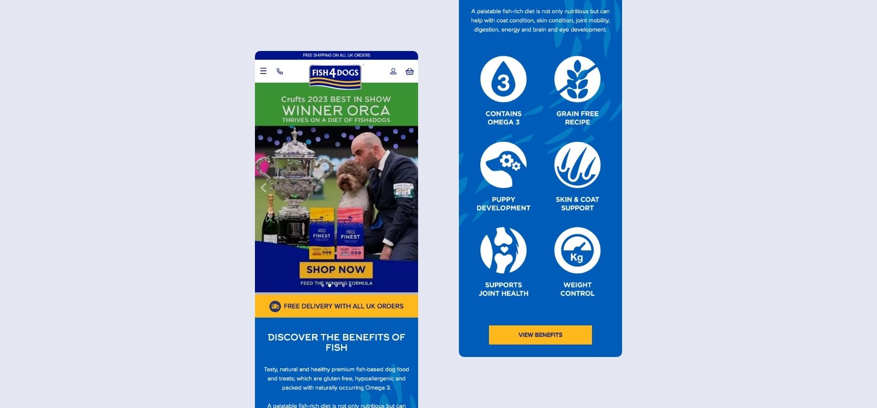 Mobile home page