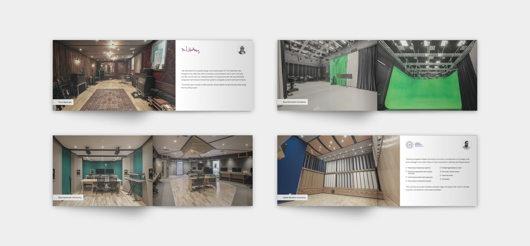 Brochure internal spread design