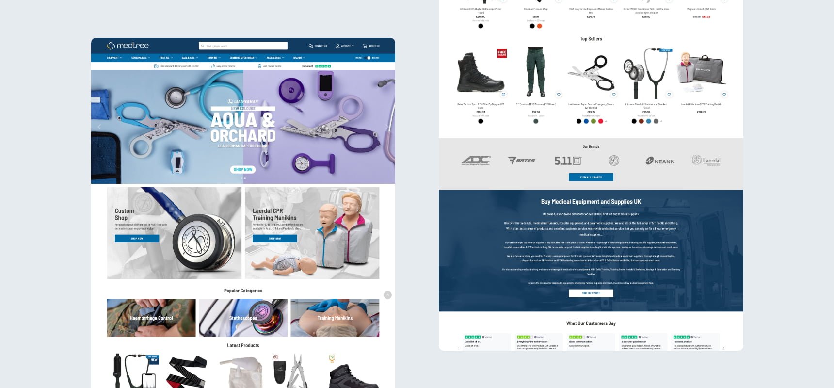 medtree's homepage on desktop